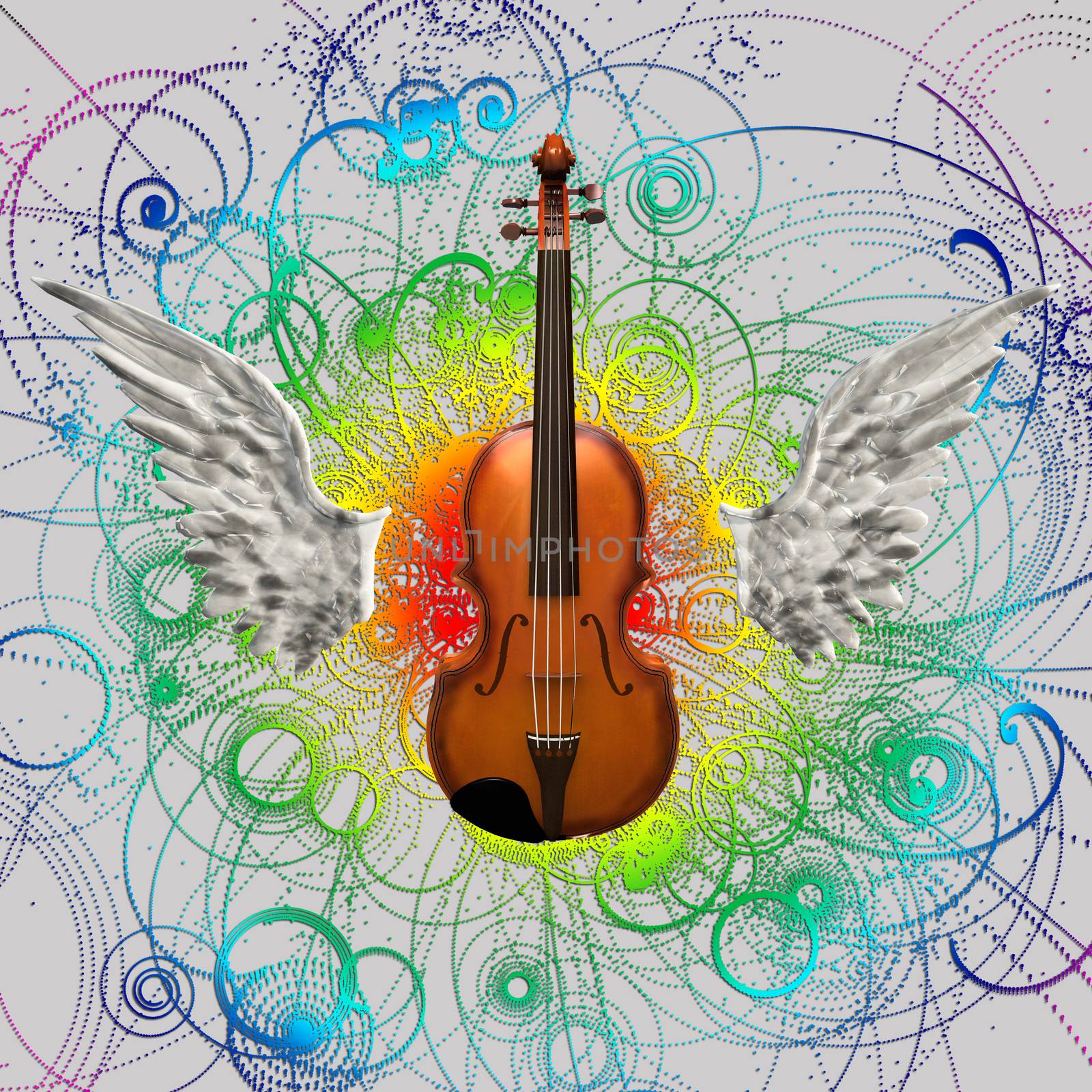 Violin Abstract Design