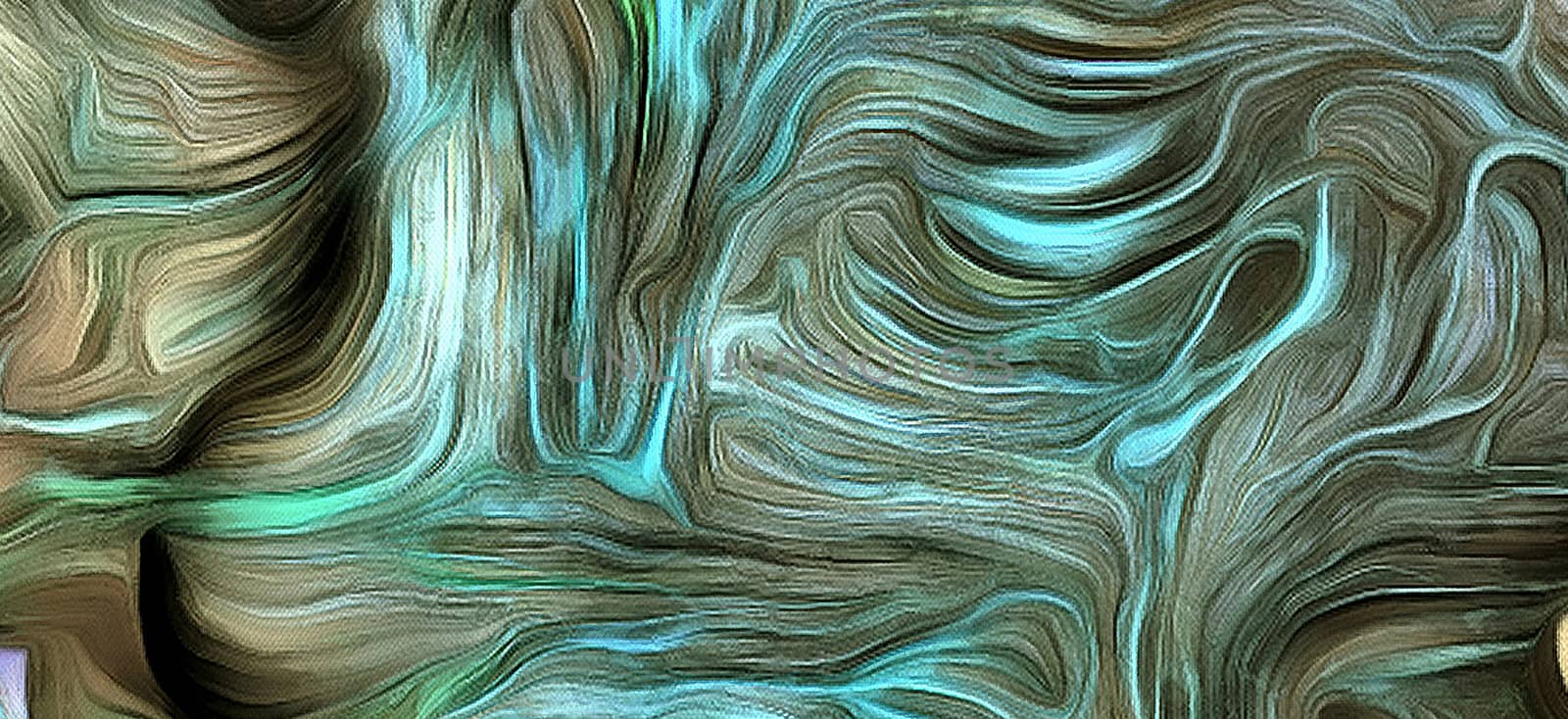 Dimensional Layered Abstract of Swirling Colors. 3D rendering.