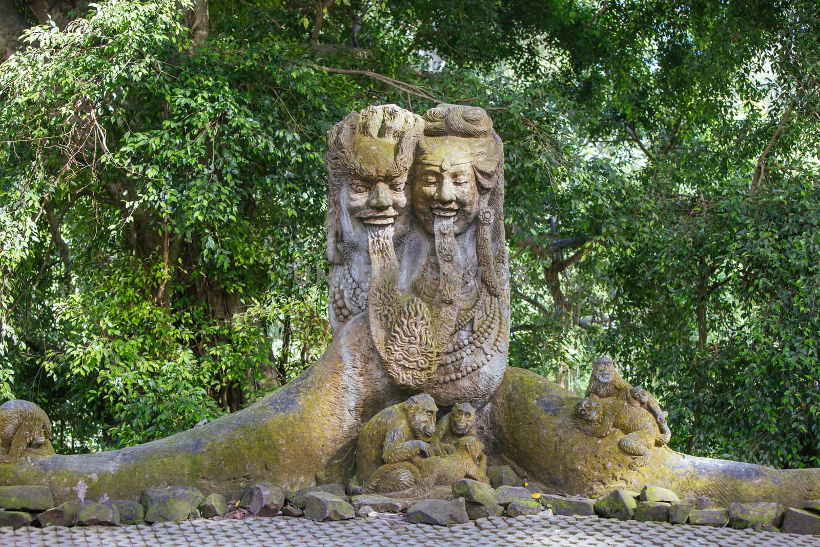 Monkey Forest in Ubud Bali Indonesia by FiledIMAGE