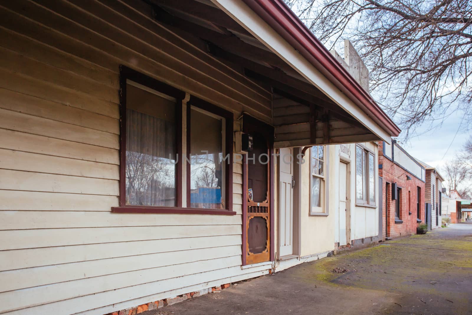 Newstead, Australia - August 12 2016: The quaint rural town of Newstead in Victoria Australia