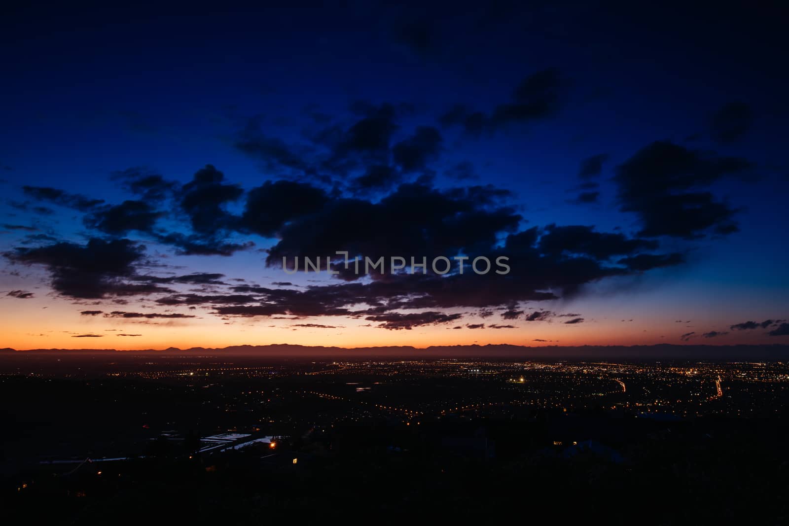 Cashmere Hill Lookout at Sunset in Christchurch by FiledIMAGE