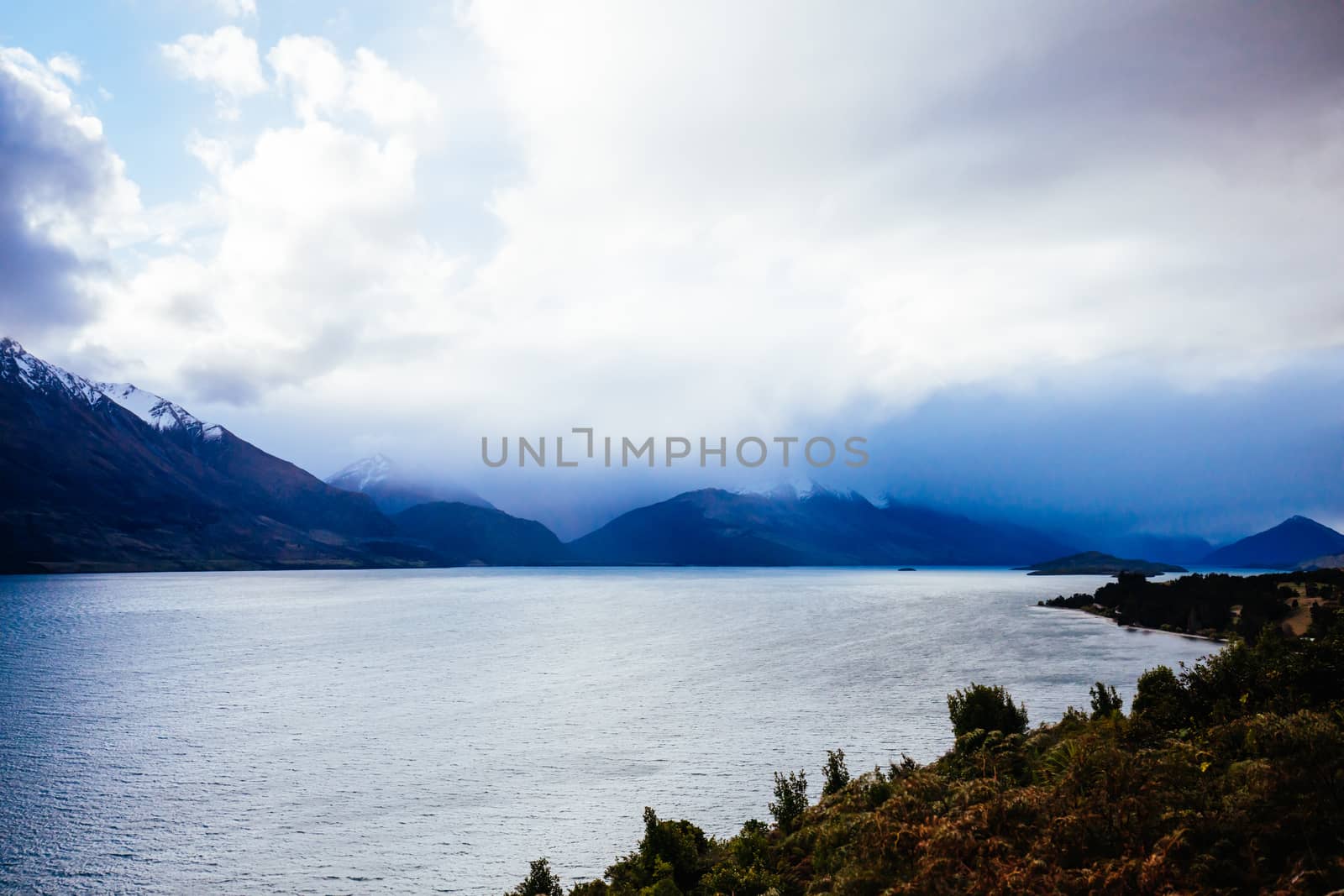 Lake Wakatipu near Glenorchy in New Zealand by FiledIMAGE