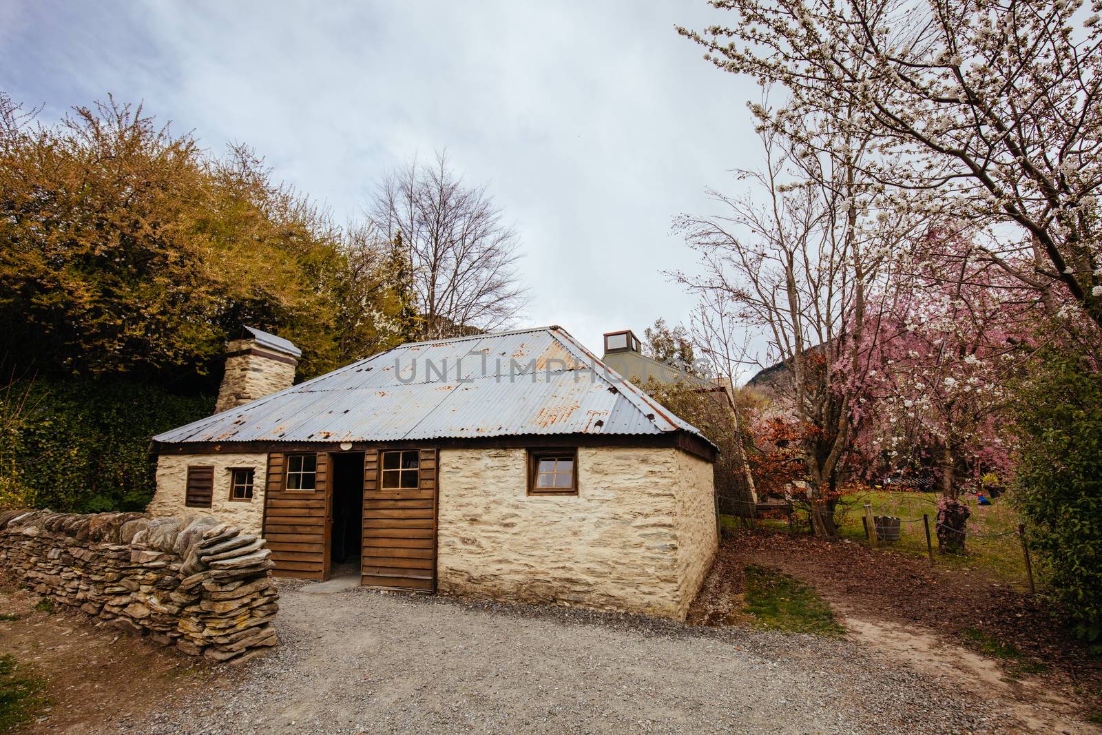 The historic Chinese settlement in the ancient gold mining town of Arrowtown in New Zealand