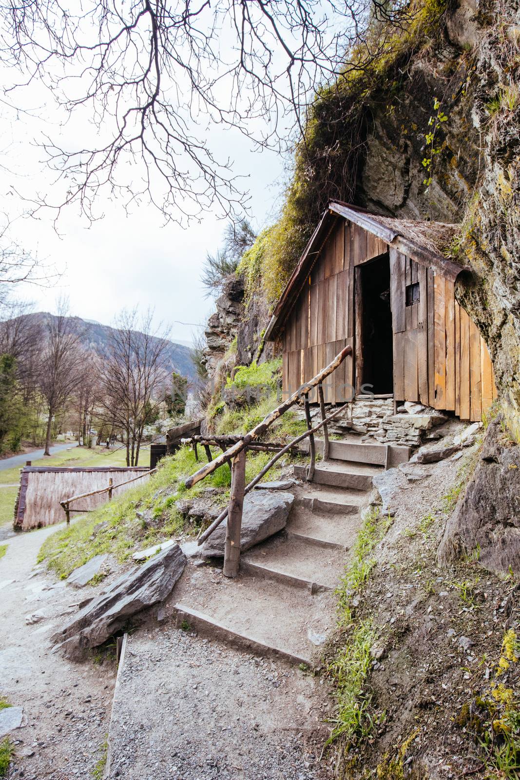 The historic Chinese settlement in the ancient gold mining town of Arrowtown in New Zealand