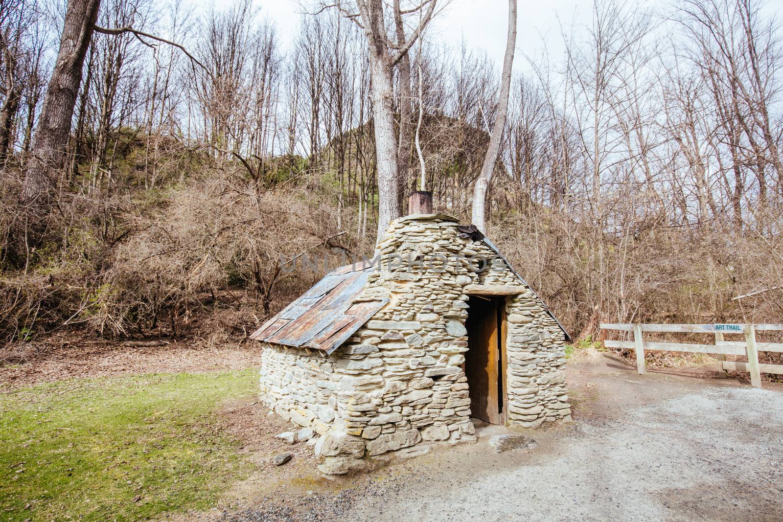 The historic Chinese settlement in the ancient gold mining town of Arrowtown in New Zealand