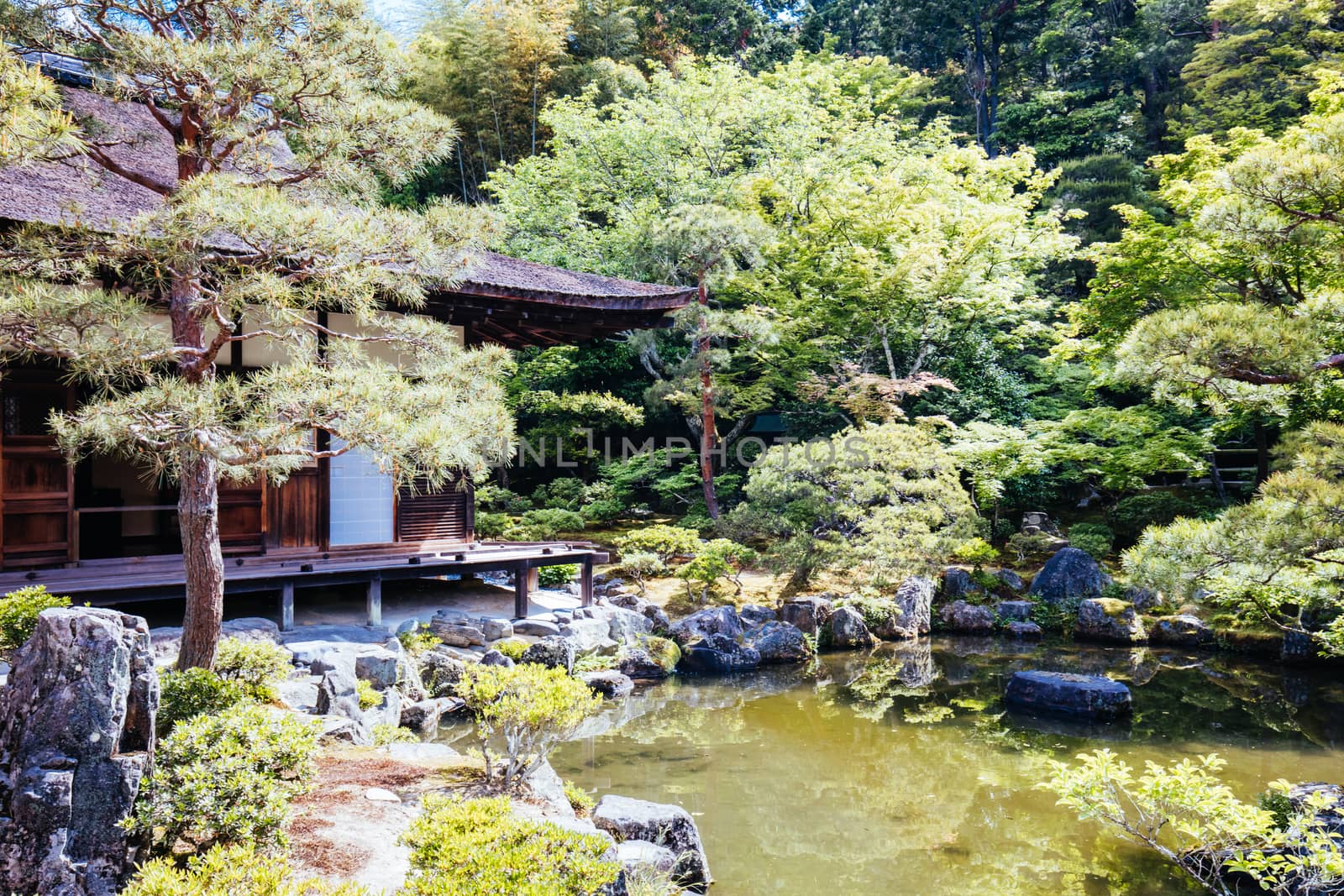 Silver Pavillion Ginkakuji Temple Kyoto Japan by FiledIMAGE