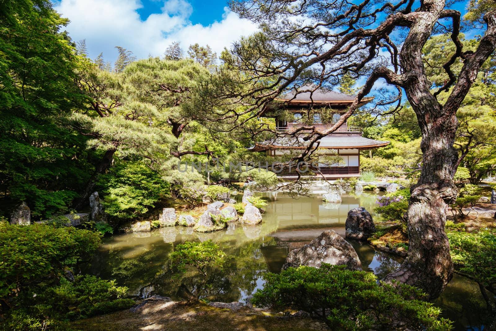 Silver Pavillion Ginkakuji Temple Kyoto Japan by FiledIMAGE