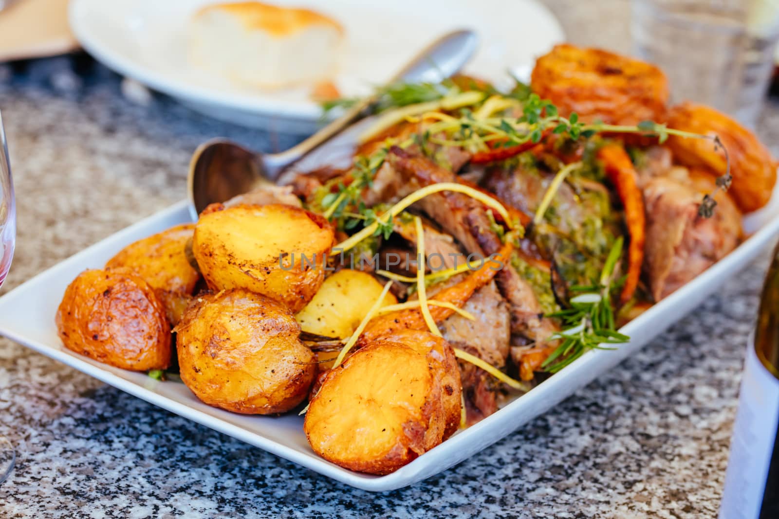 A farmers platter of organic gorwn food in country Victoria, Australia