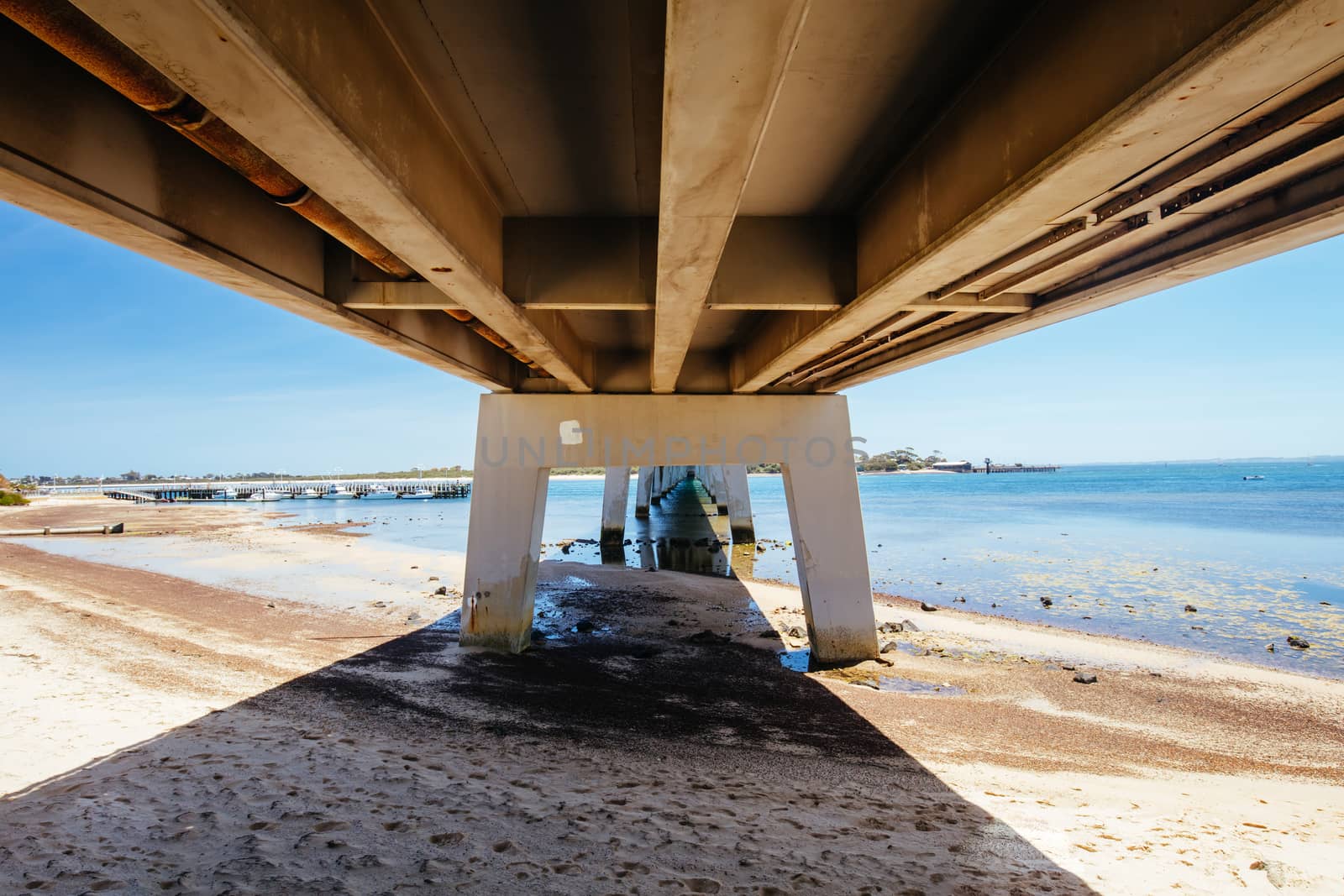 The bridge crossing from San Remo to Philip Island in Victoria, Australia