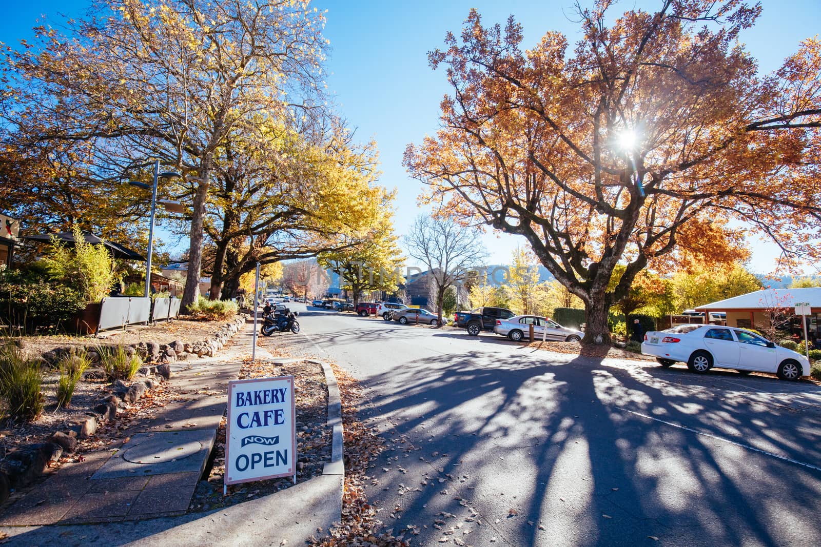 MARYSVILLE, AUSTRALIA - MAY 16, 2020: The town of Marysville welcomes visitors once more in the first weekend after Coronavirus associated lockdown is lifted