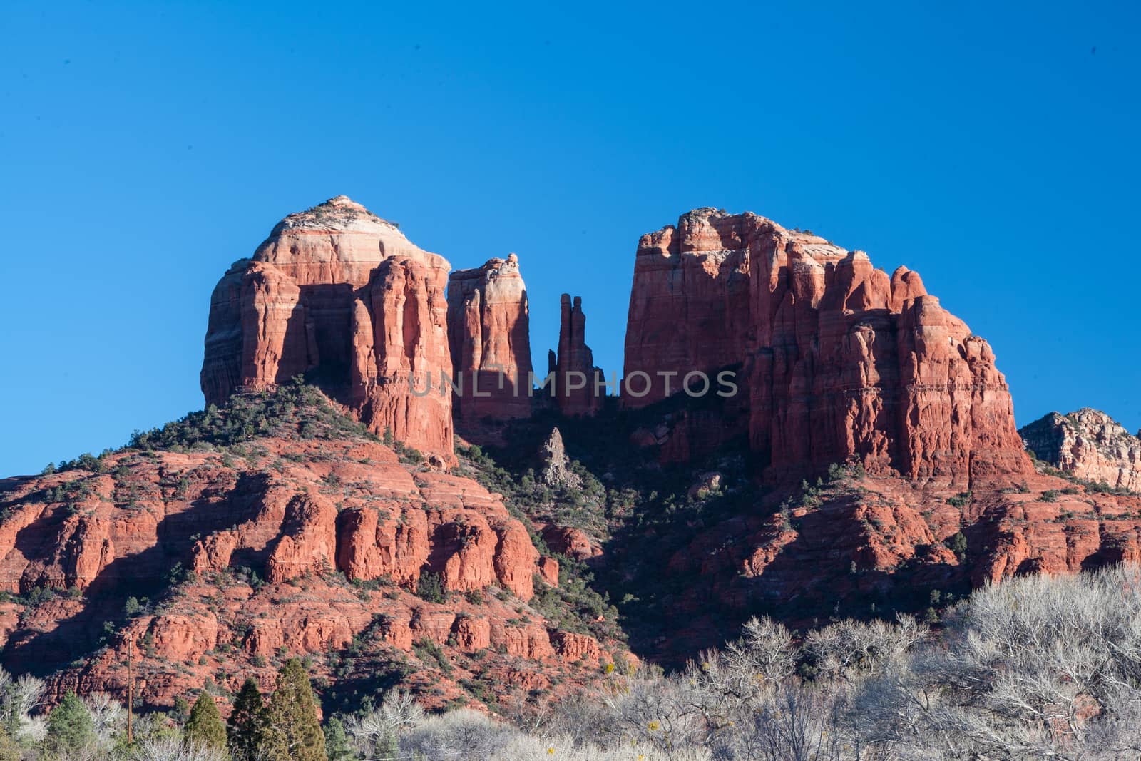 Cathedral Rock near Sedona on a winter's afternoon in Arizona, USA