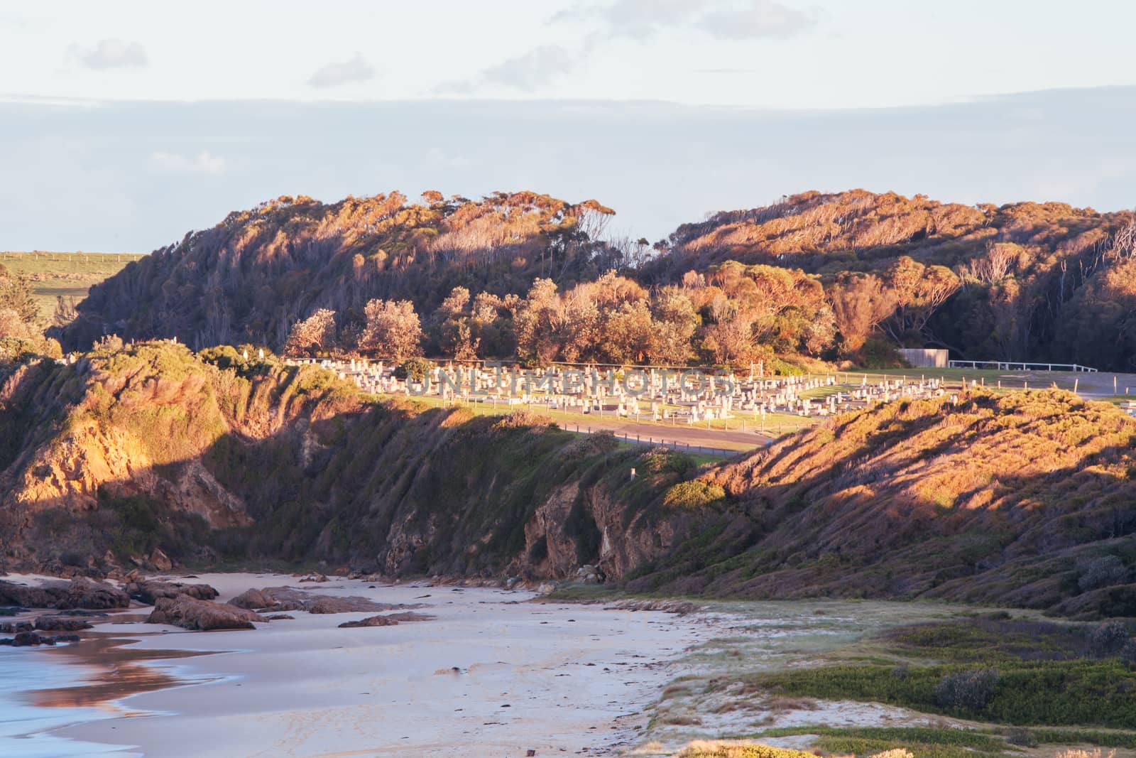 Glasshouse Rocks Cemetery in Narooma Australia by FiledIMAGE