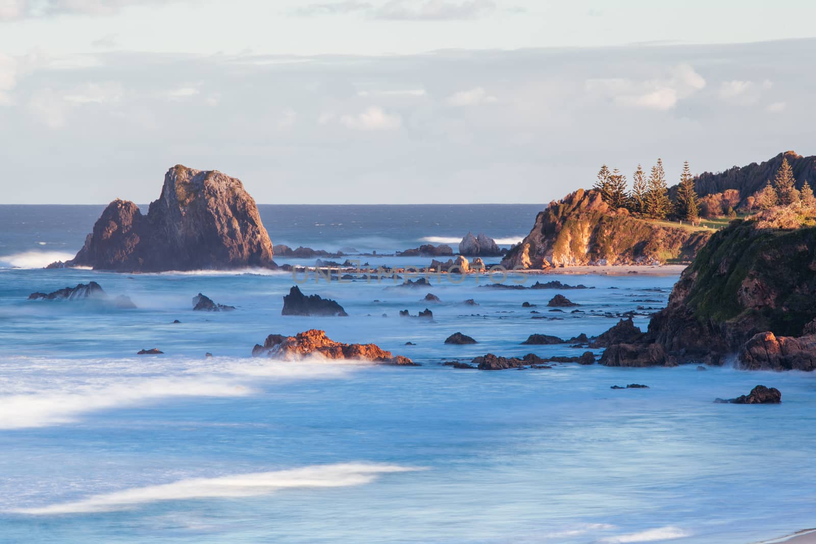 A beautiful afternoon on Glasshouse Rocks Beach near Narooma, NSW, Australia