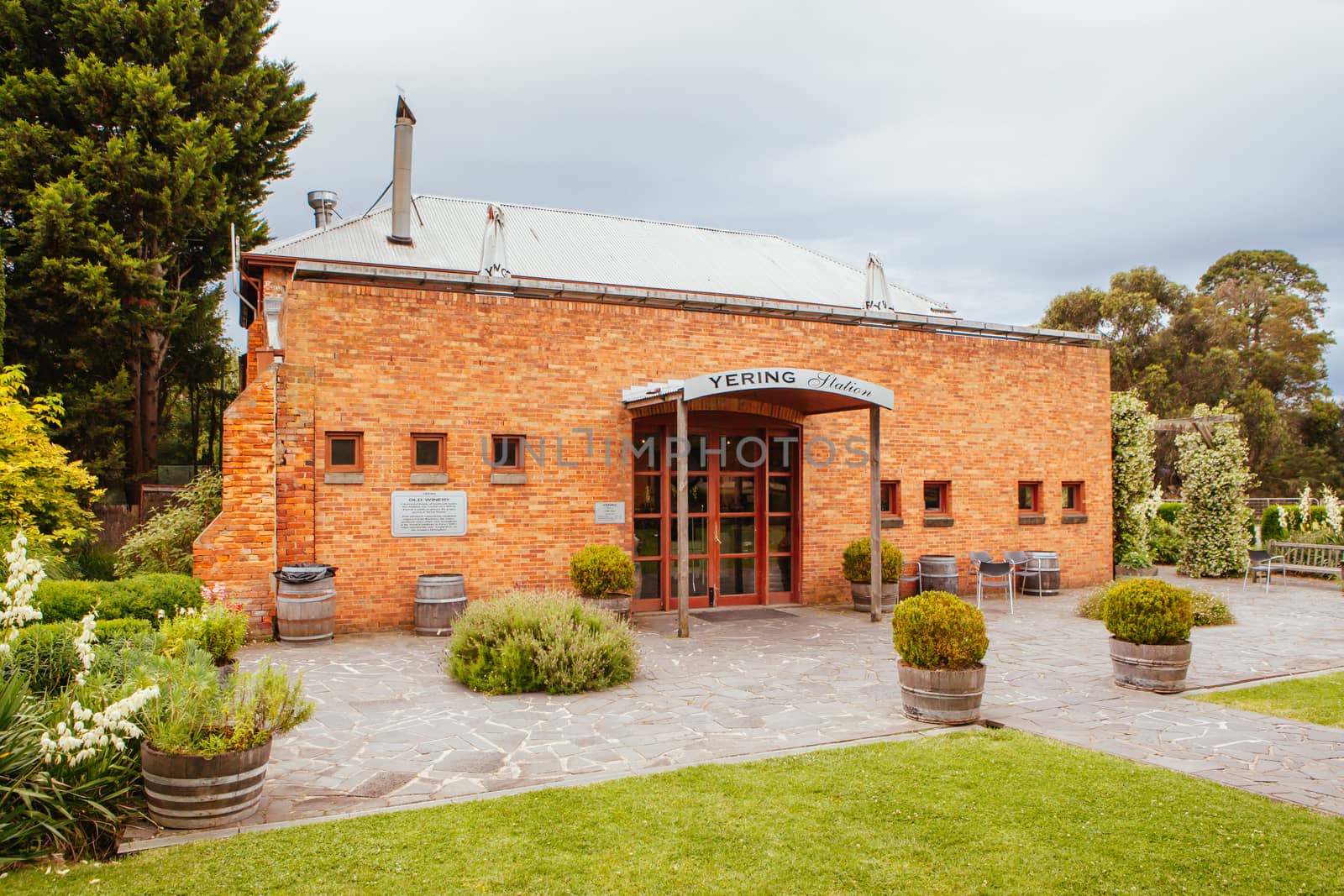 Melbourne, Australia - December 8 2013: Yering Station cellar door tasting room in the Yarra Valley, Victoria, Australia