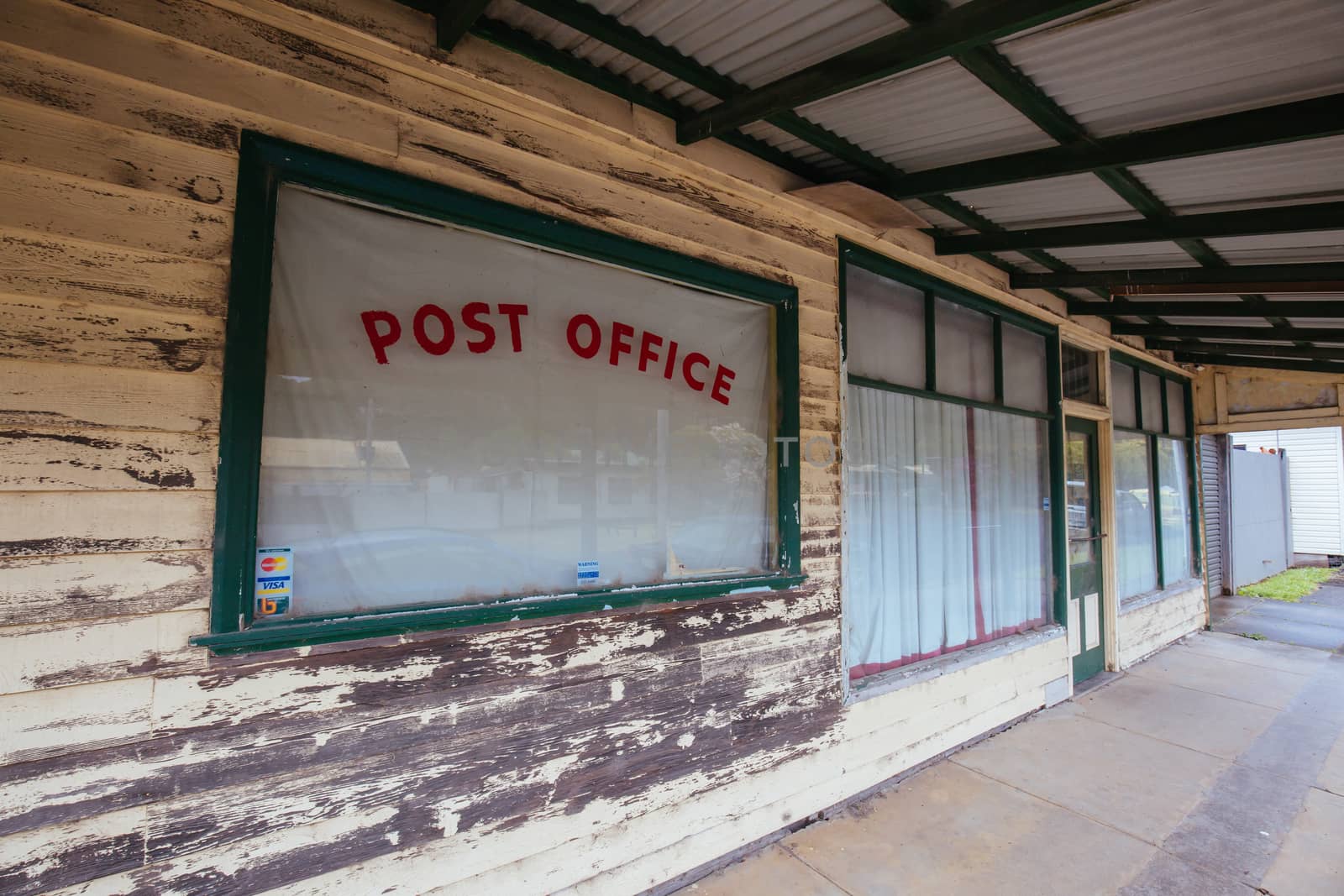 Loch, Australia - November 10 2019: Antiquated and old Post Office shop near Mt Baw Baw in Victoria, Australia