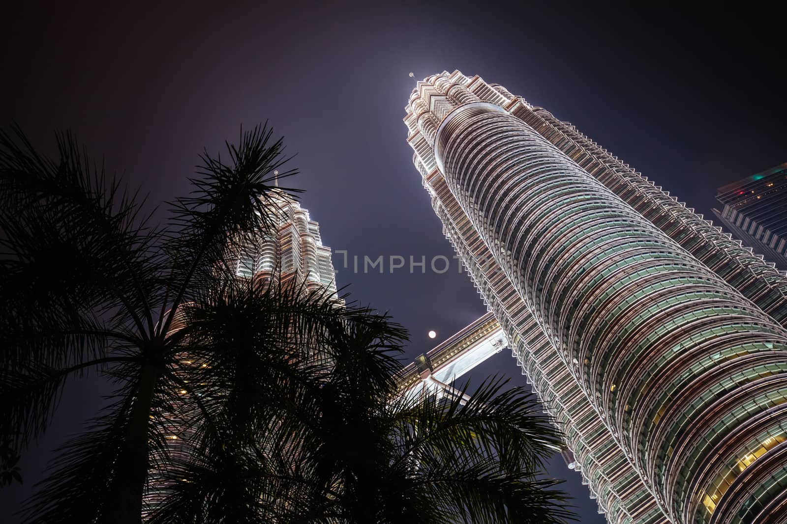 KLCC Park in Kuala Lumpur at Night by FiledIMAGE