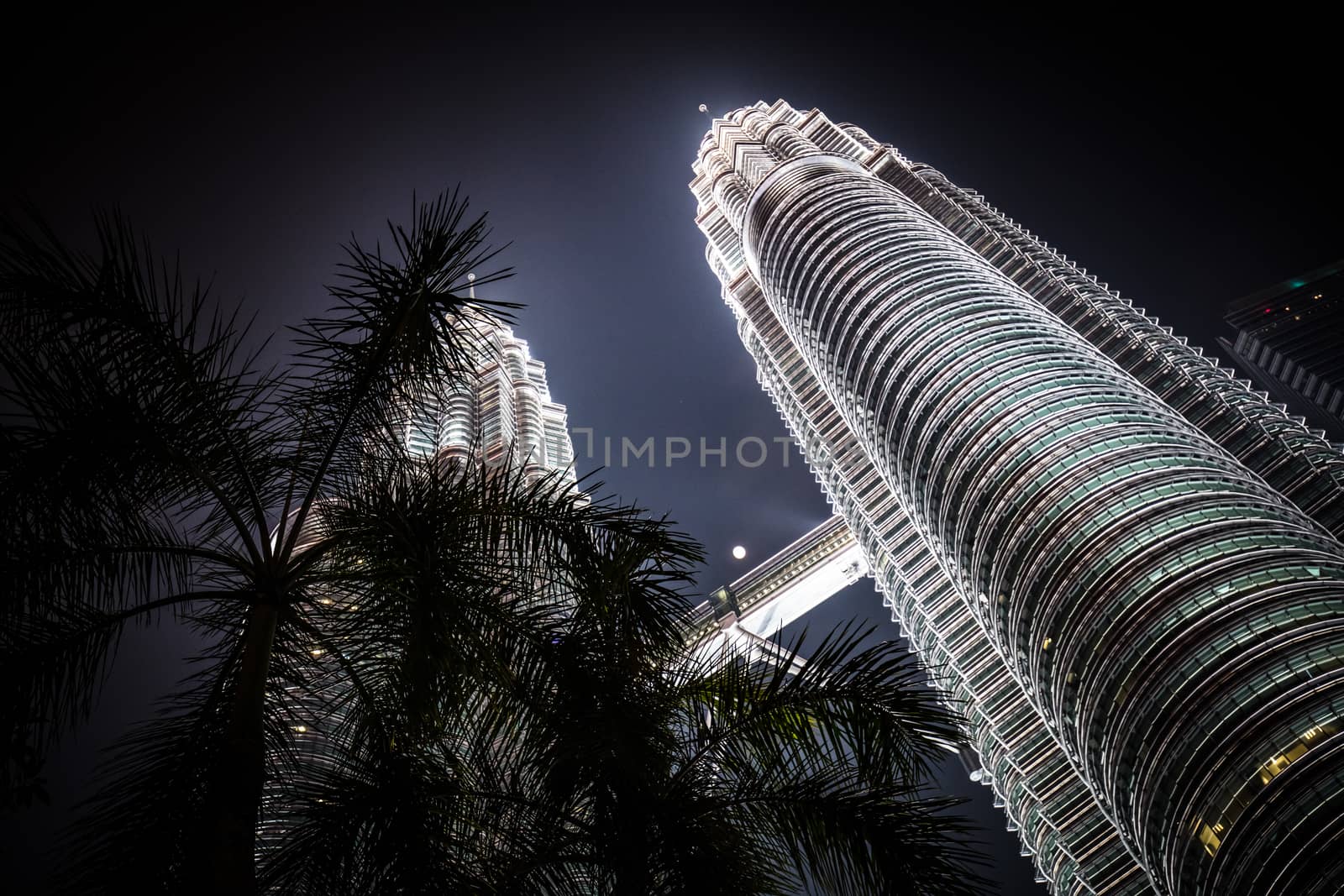 KLCC Park in Kuala Lumpur at Night by FiledIMAGE