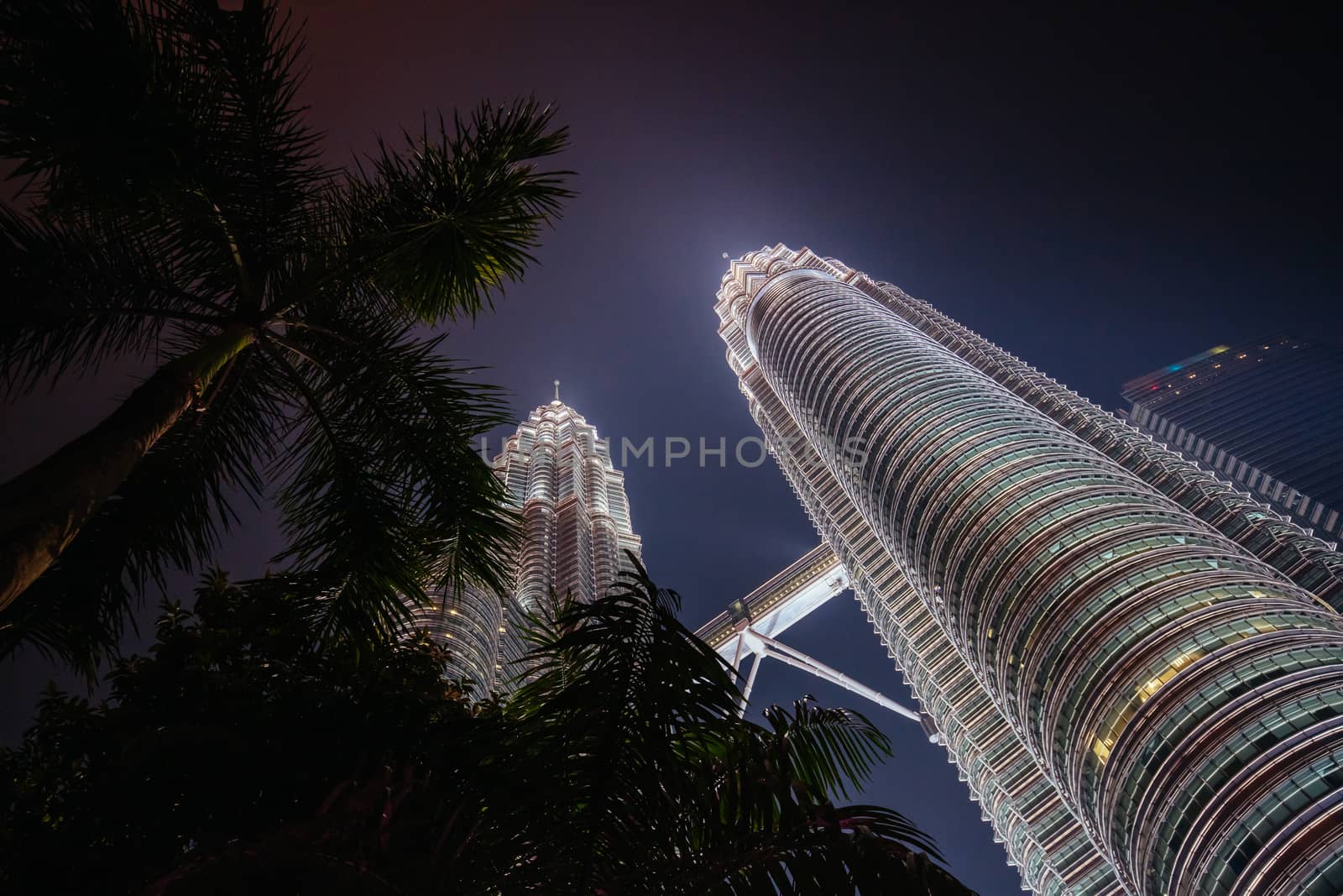 KLCC Park in Kuala Lumpur at Night by FiledIMAGE