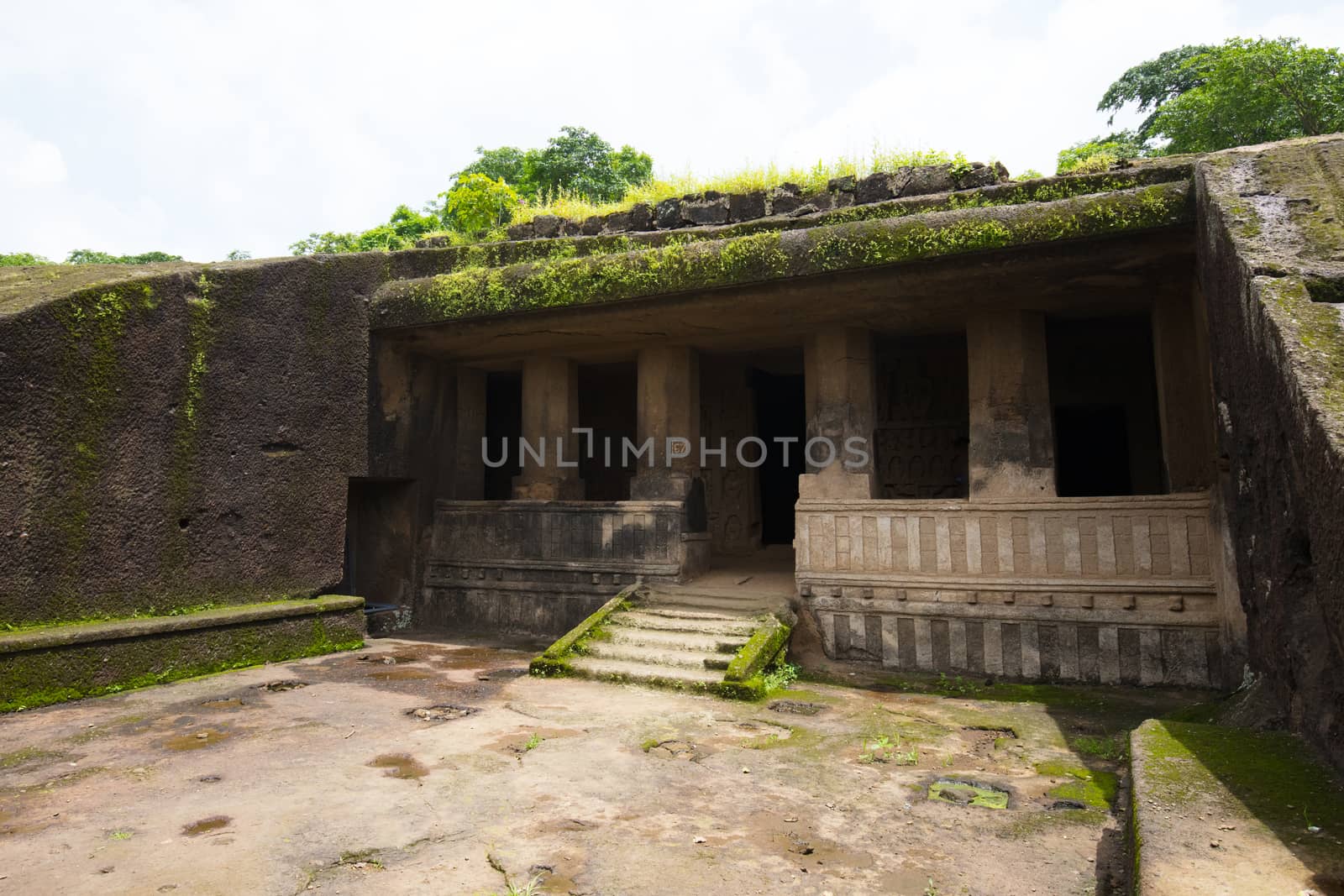 Kanheri Caves exist within Sanjay Gandhi National Park in northern Mumbai in India