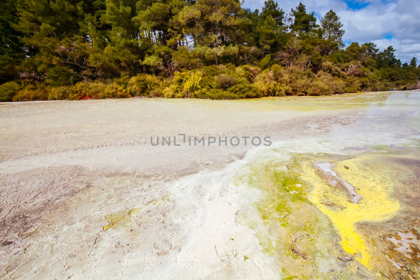 Wai-O-Tapu Geothermal Wonderland near Rotorua in New Zealand