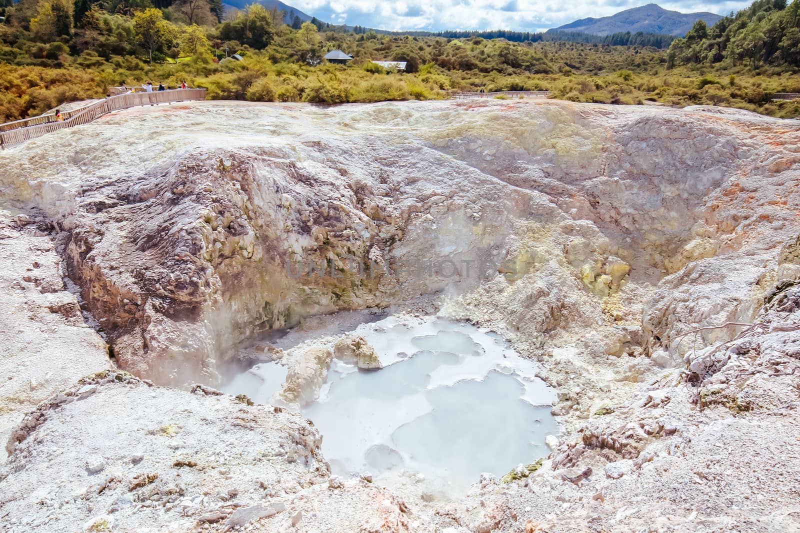 Wai-O-Tapu Geothermal Wonderland near Rotorua in New Zealand