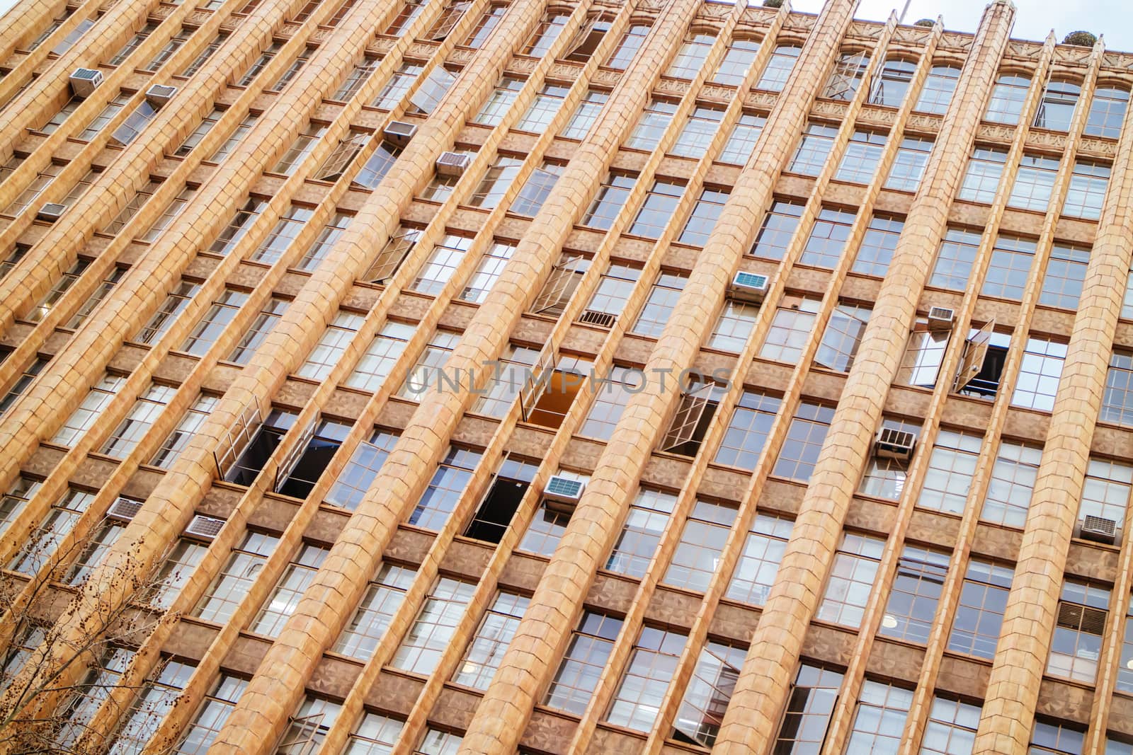 Melbourne, Australia - August 26 2015: Melbourne's famous Manchester Unity building at the corner of Collins St and Swanston St.