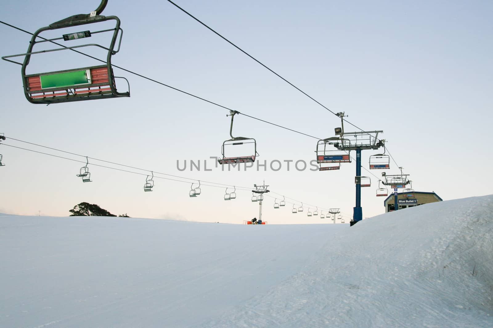 Mt Buller after a snow storm in the Australian Alps in Victoria
