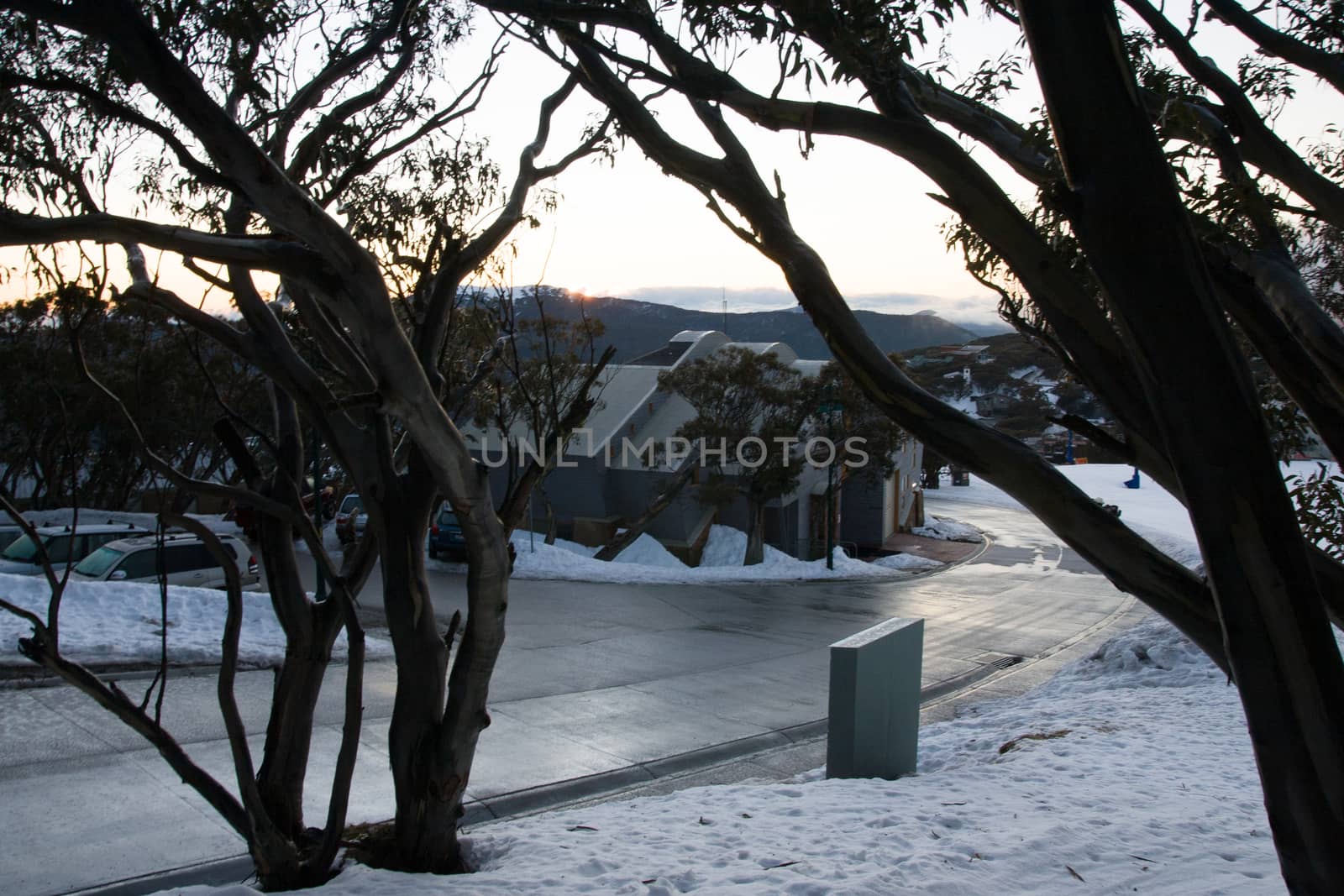Mt Buller after a snow storm in the Australian Alps in Victoria