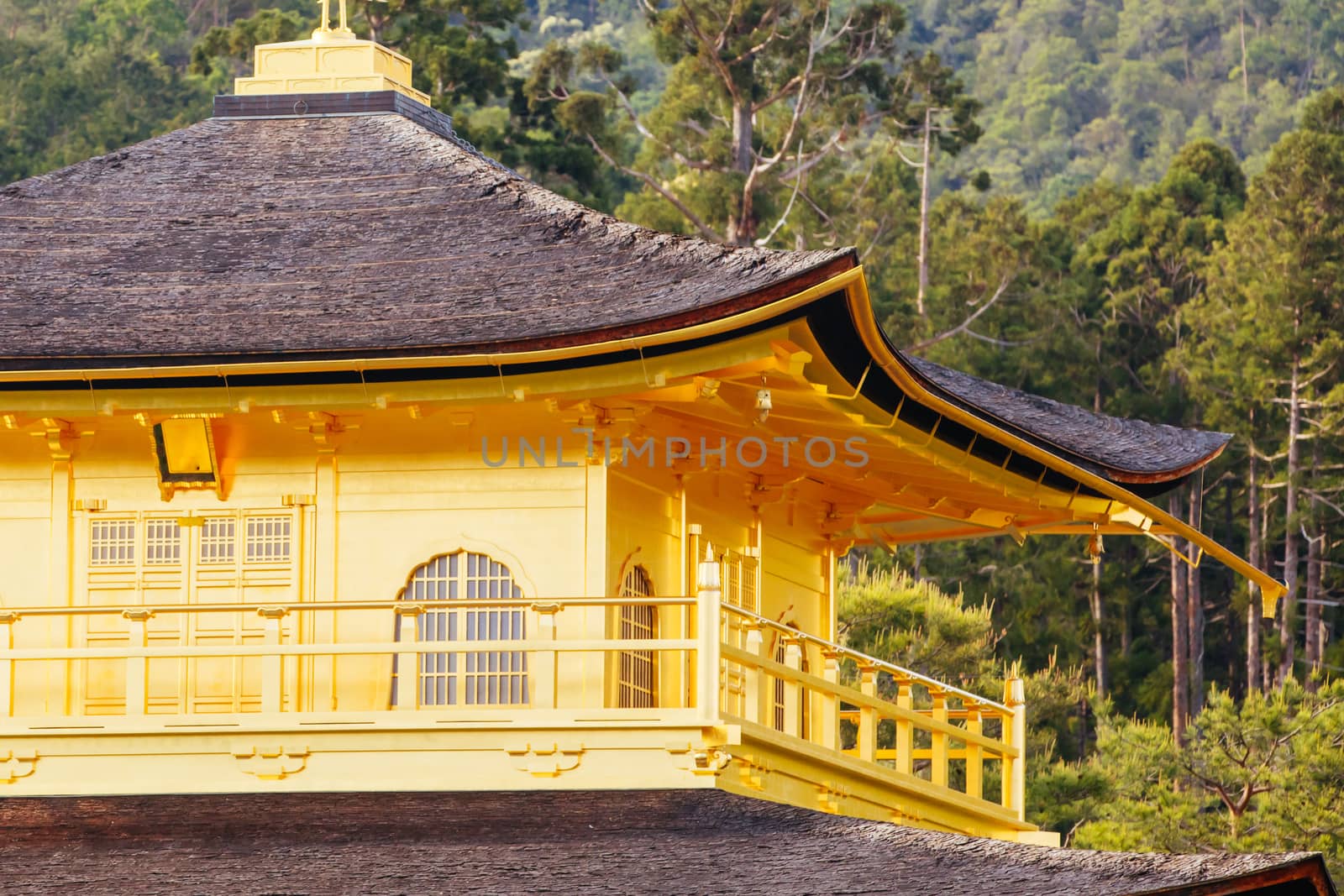 The world famous Kinkakuji Temple (The Golden Pavilion) in Kyoto, Japan