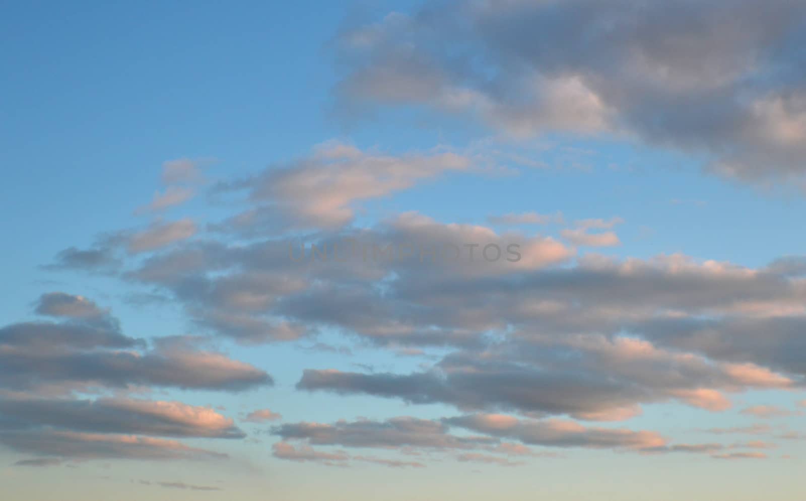 Beautiful eveing sky with clouds by sergpet