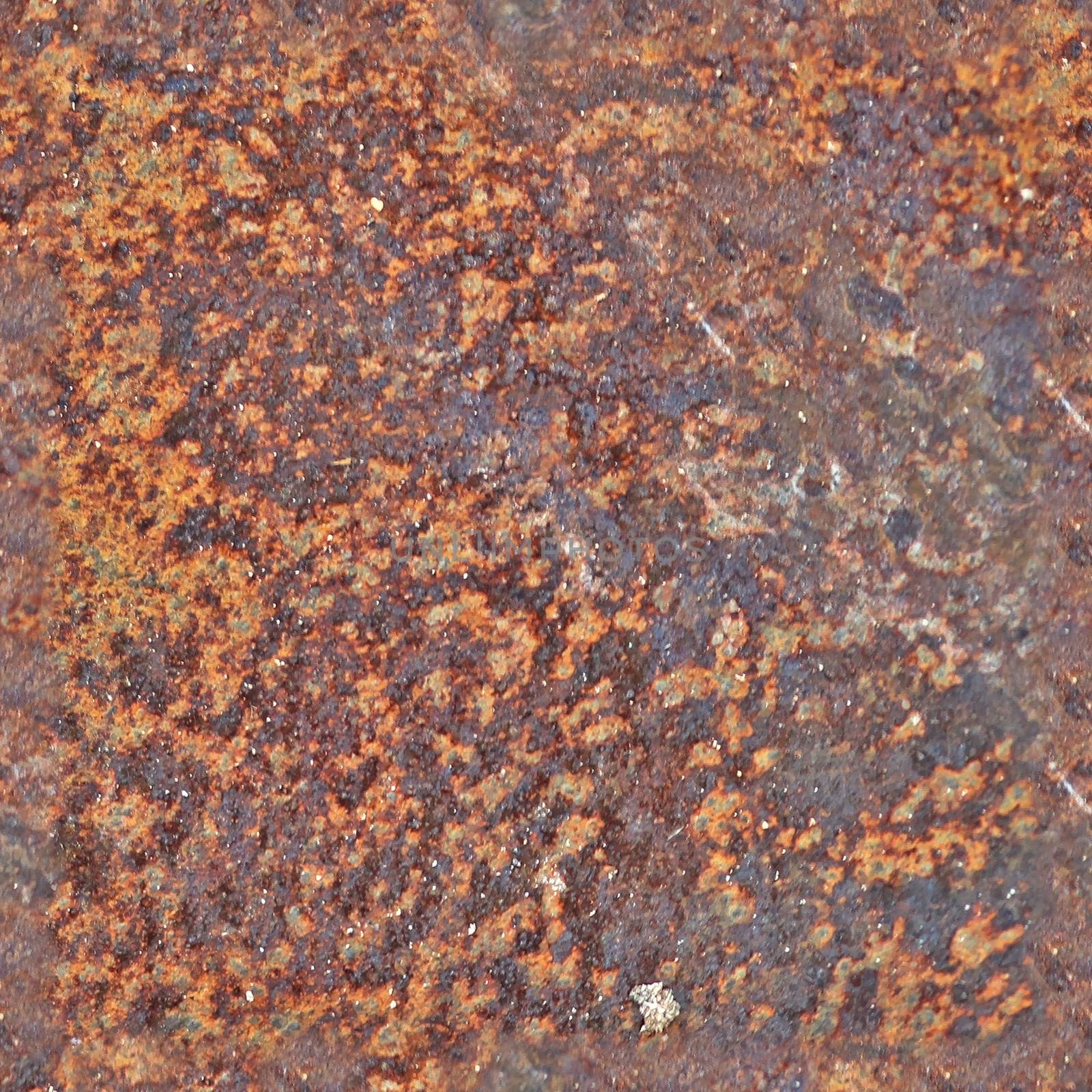 Photo realistic seamless texture pattern of rusty metal in high resolution