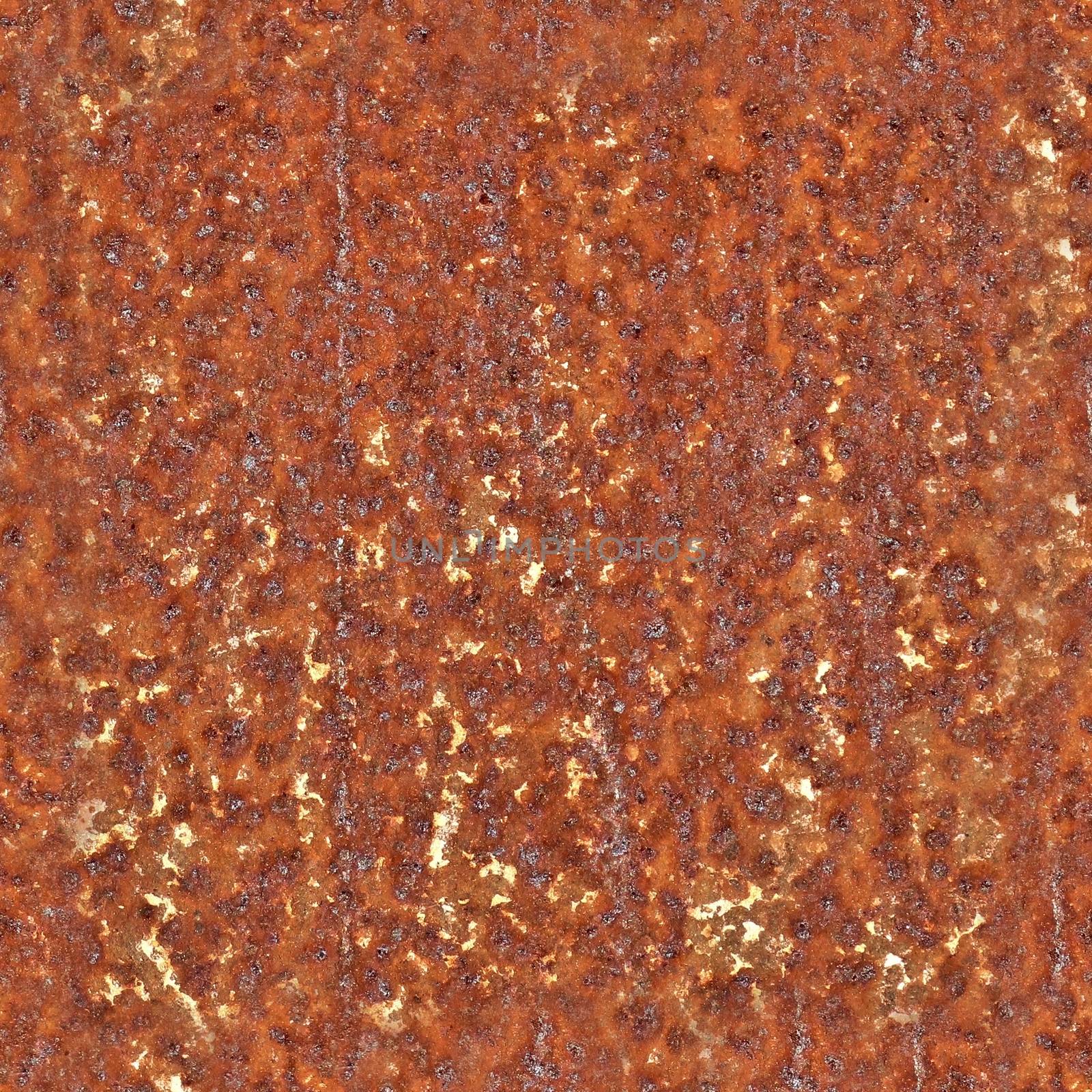 Photo realistic seamless texture pattern of rusty metal in high resolution