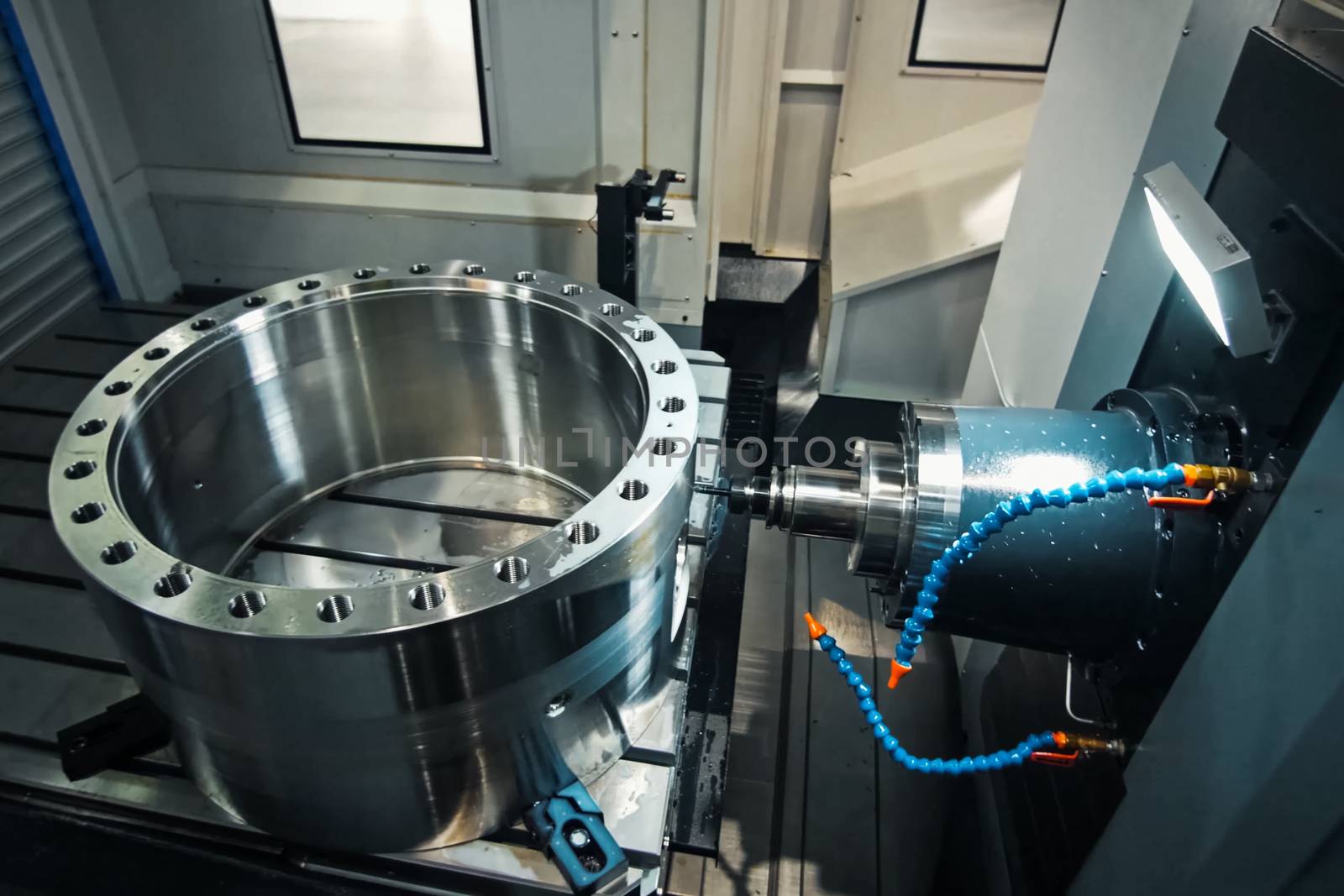 Cutting the welding parts out of the sheet of steel. Manufacturing plant