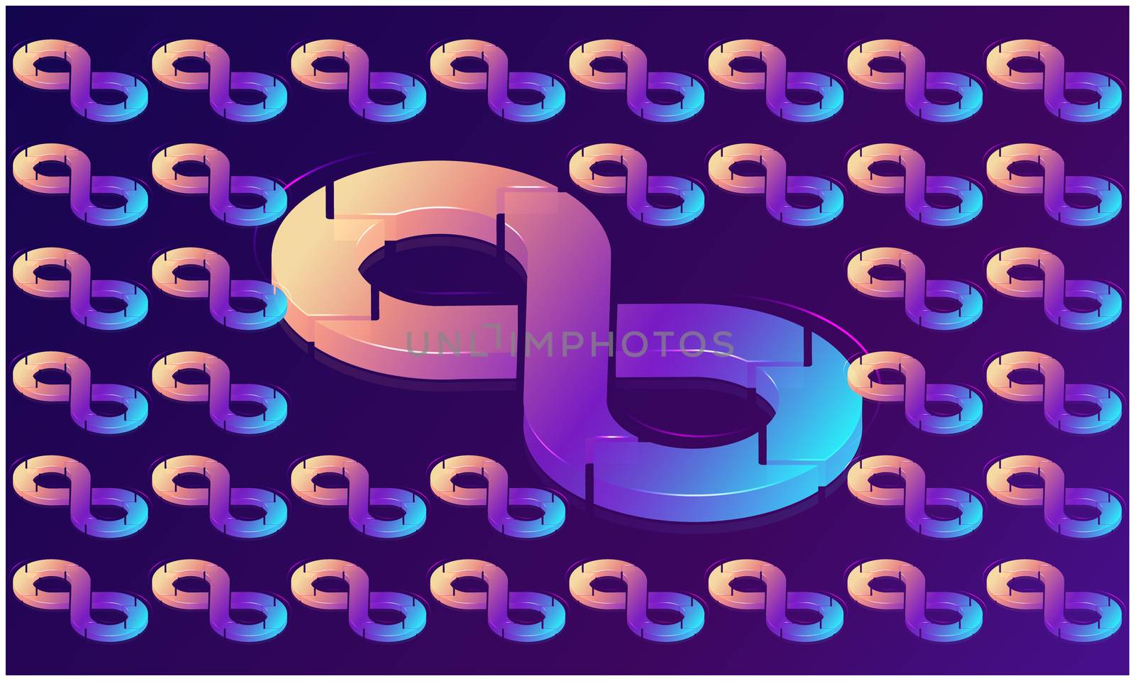 abstract design of infinite on dark backgrounds