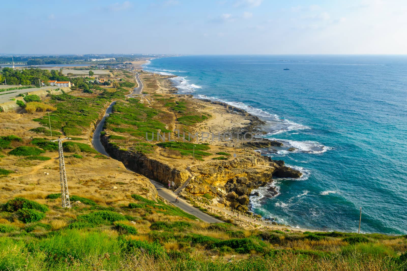 View of the coast from Rosh Hanikra, Northern Israel