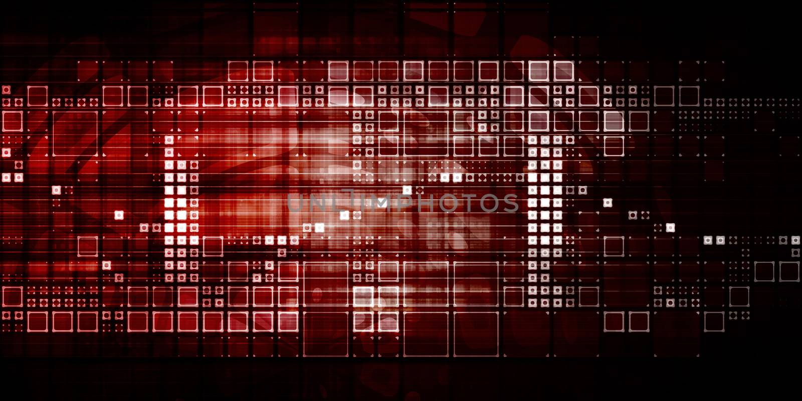 Abstract Tech Background with Business Technology Art