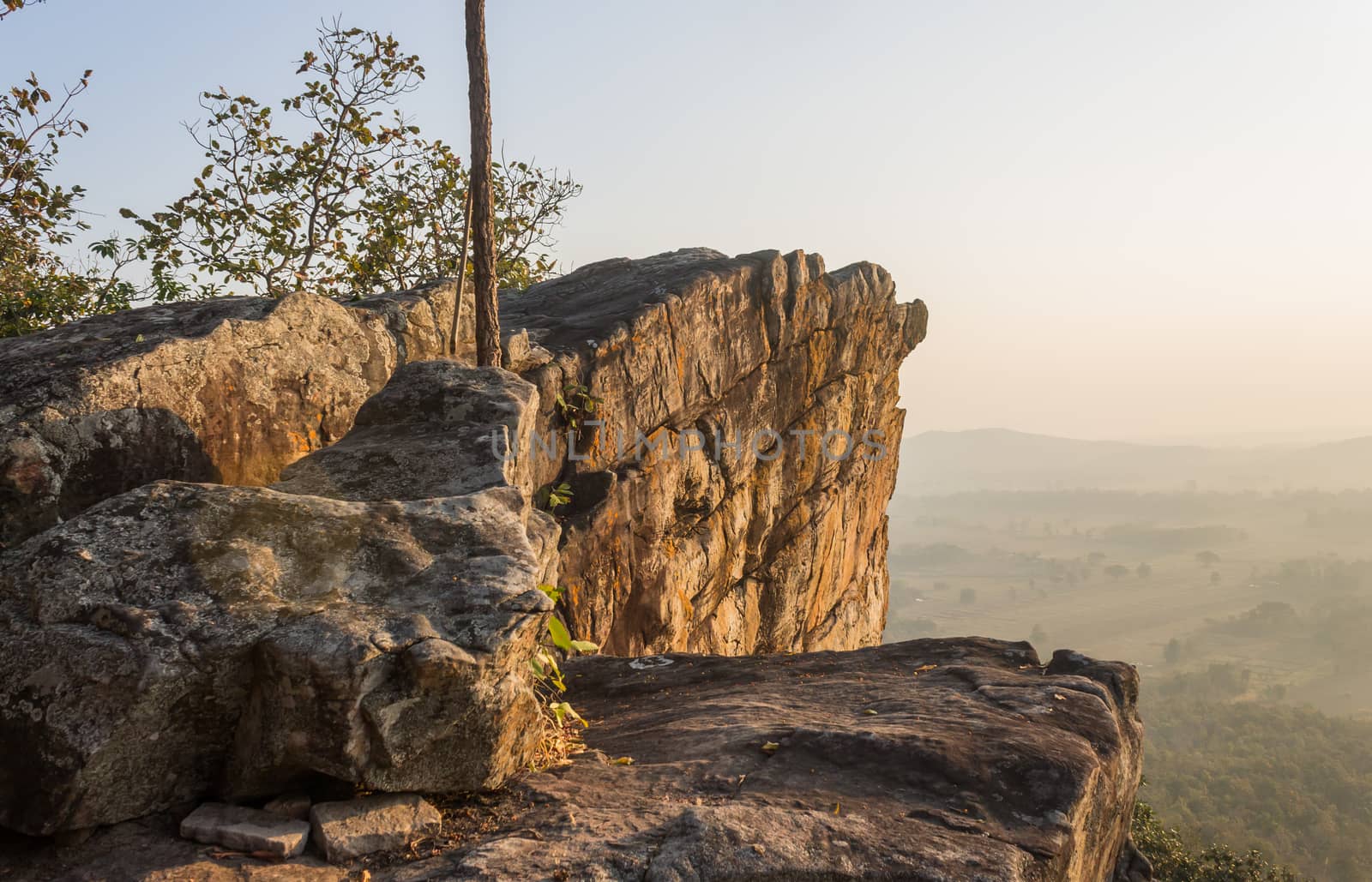 Pha Hua Rue Rock Cliff Mountain Hill Phayao Attractions Thailand by steafpong