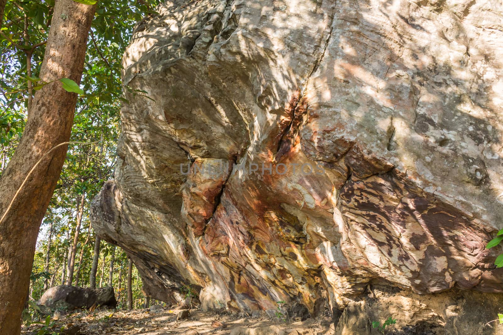 Stone Rock Cliff Mountain Hill or Pha Ngerp Phayao Attractions N by steafpong