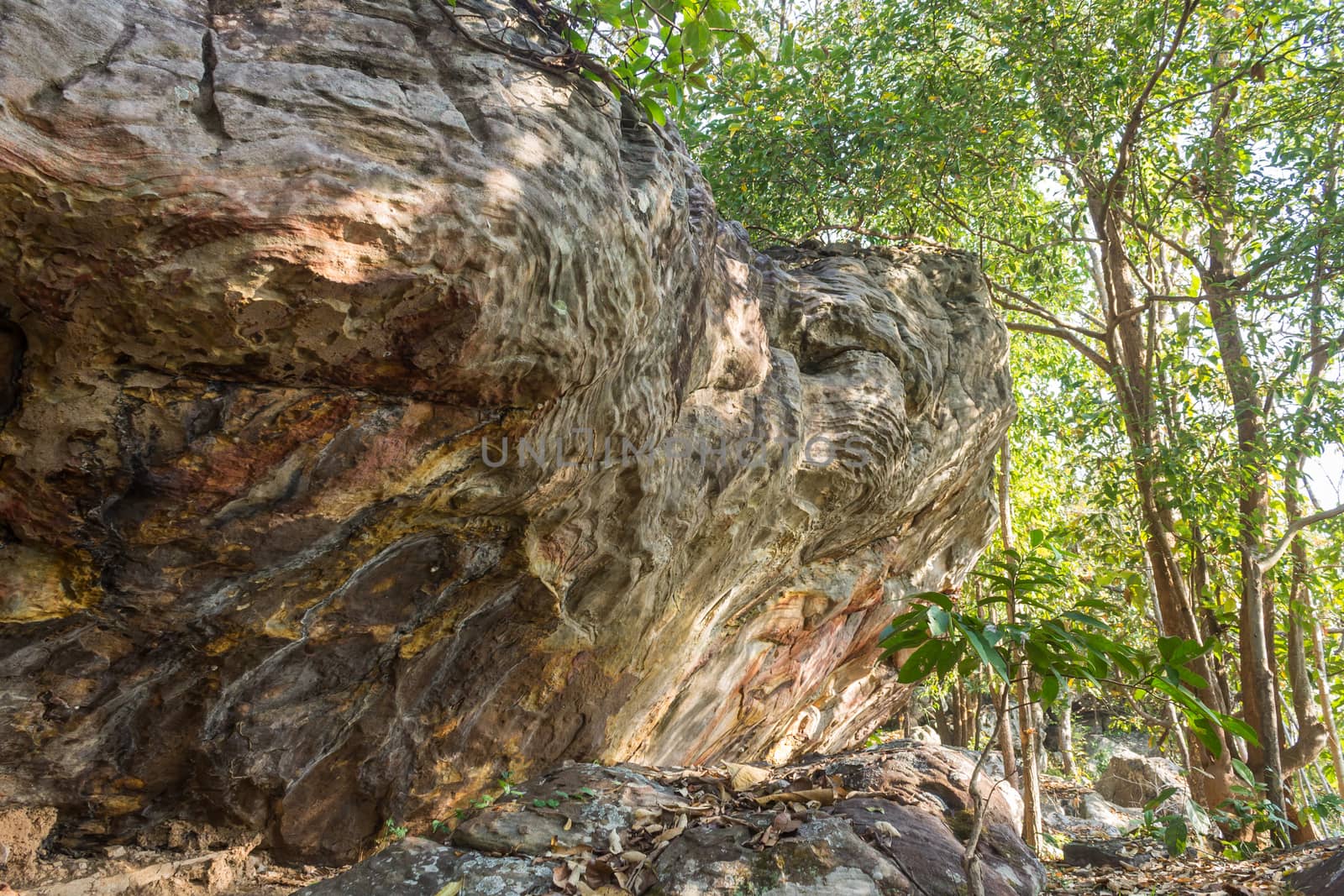 Stone Rock Cliff Mountain Hill or Pha Ngerp Phayao Attractions N by steafpong