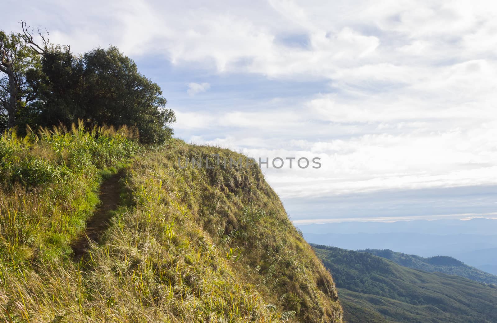 Top Phu Langka Mountain National Park Phayao Thailand Travel. Hilltop of Phu Langka Mountain National Park Phayao Thailand. Northern Thailand Travel