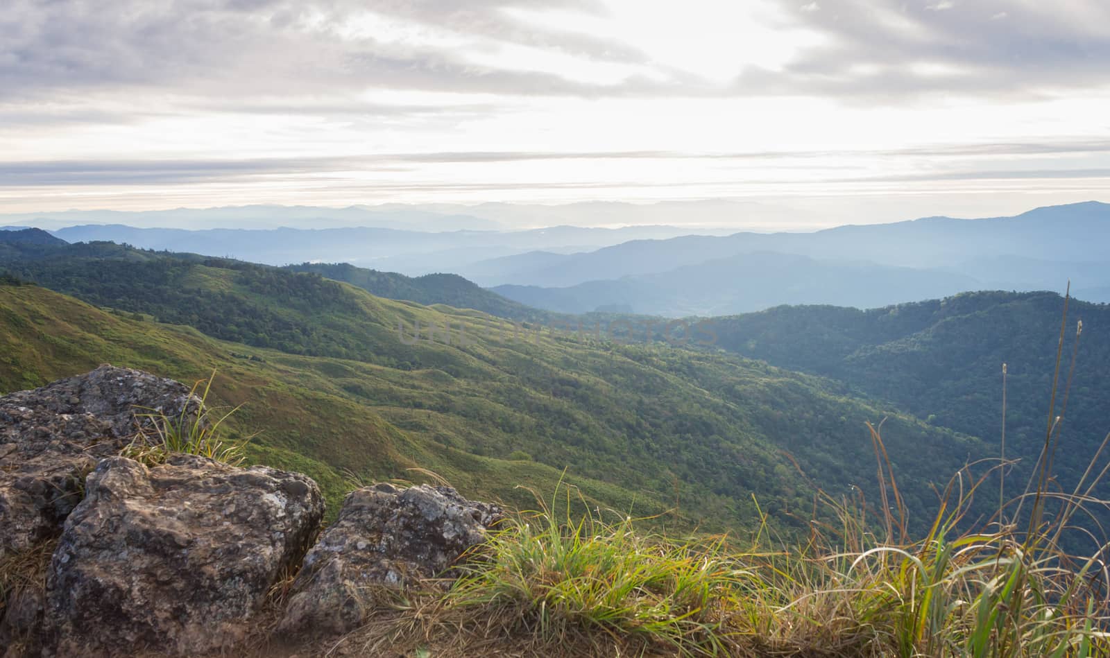 Landscape Phu Langka Mountain National Park View Point Stone For by steafpong