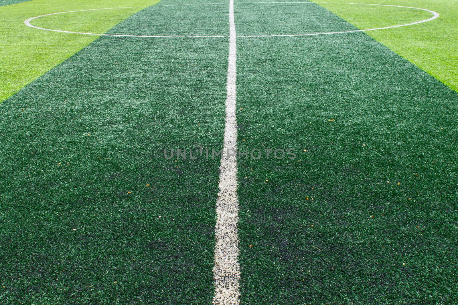 White Center Line On Football Field by steafpong