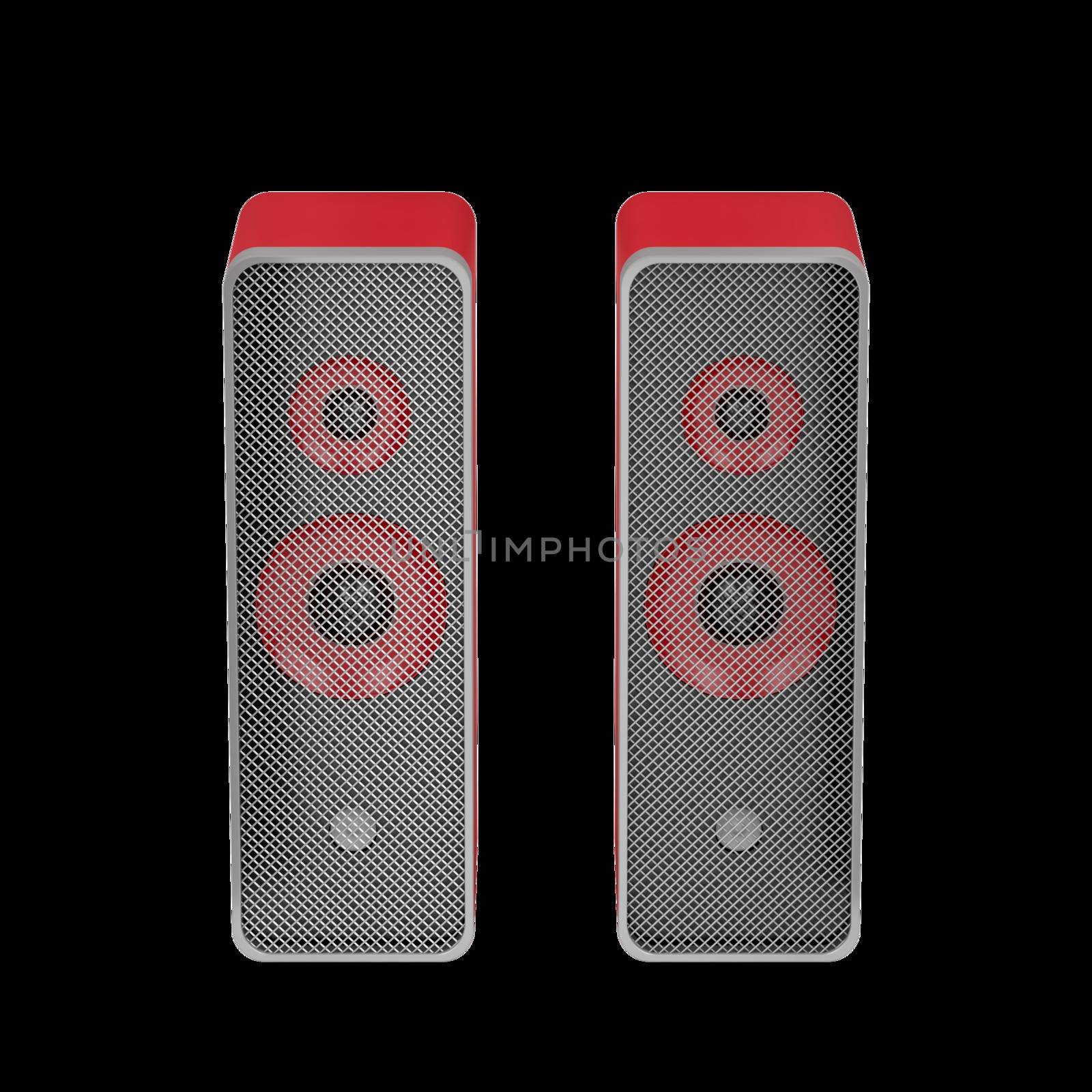 Pair of stereo computer speakers by magraphics