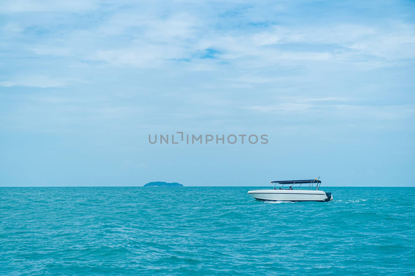 speed boat driving on ocean by somesense