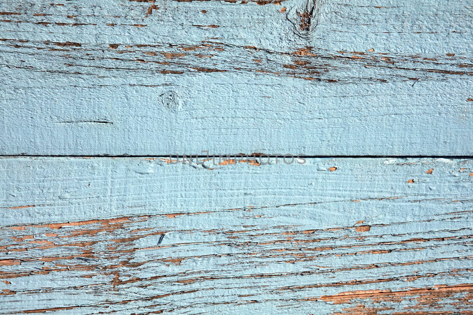 Old blue weathered distressed wood oak plank board texture background stock photo