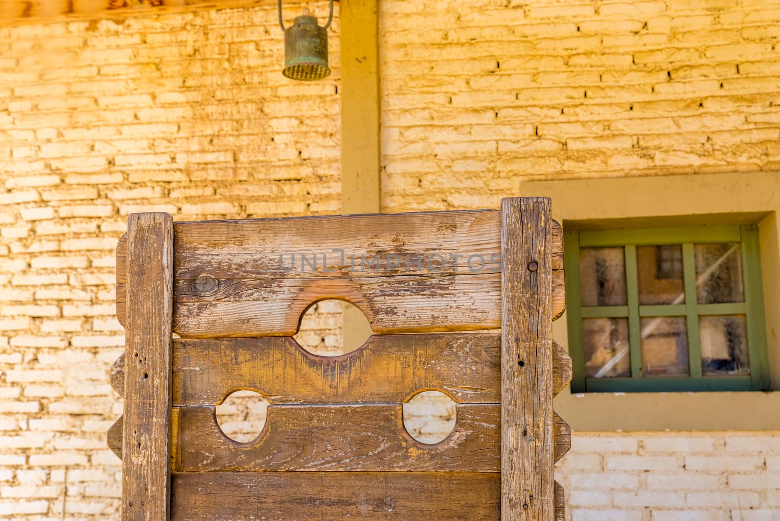 wooden gallows