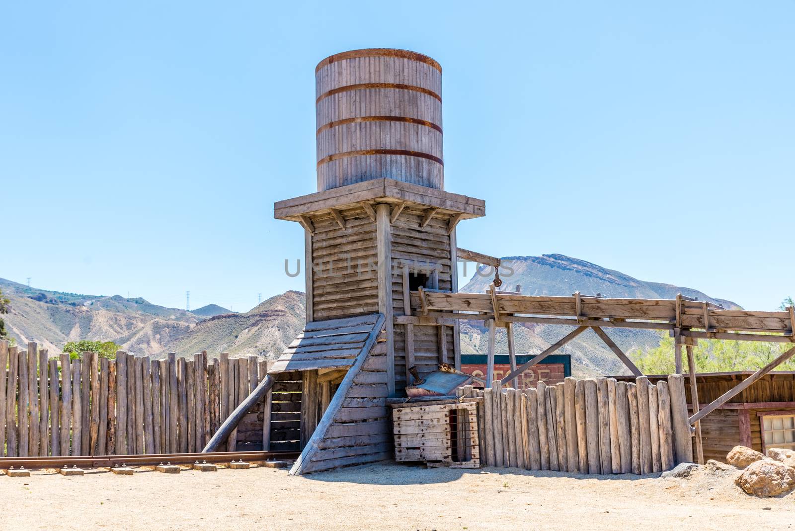 industrial water tower