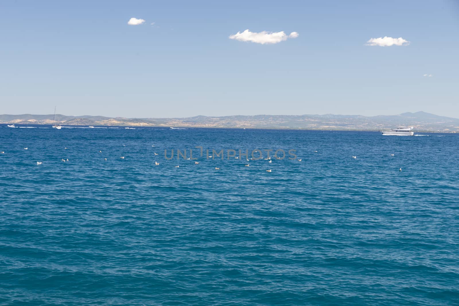sea ​​landscape in Porto Santo Stefano in summer