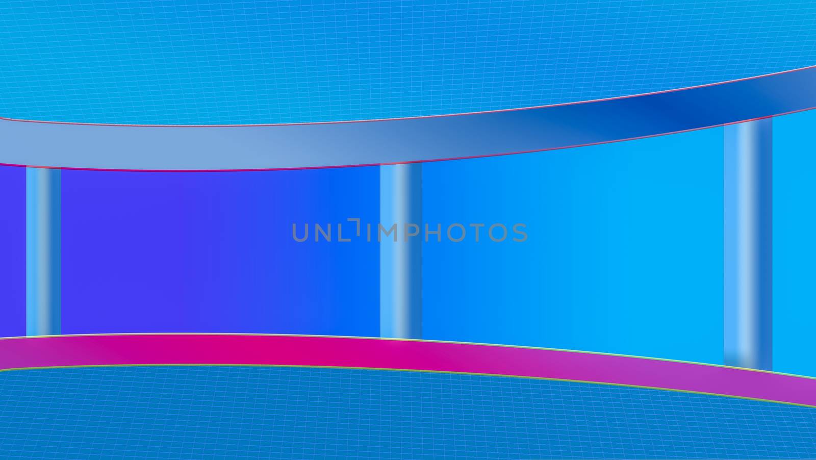 Virtual TV news broadcast studio set background by imagesbykenny