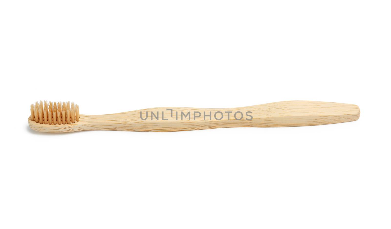 wooden toothbrushe on a white background, plastic rejection concept, zero waste 